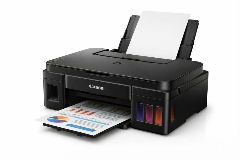 Canon PIXMA G2010 Ink Efficient All-in-One Ink Tank Printer (Print, Scan &amp; Copy | High Page Yield | USB | Black)