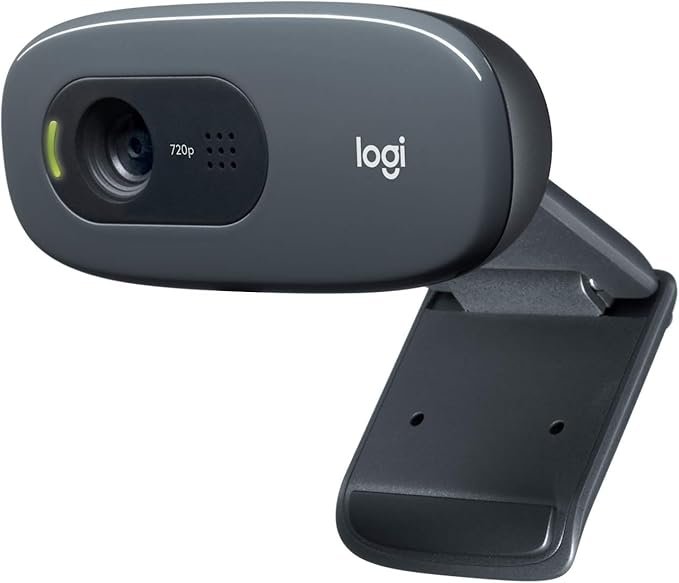 Logitech C270 HD Webcam | 720p HD Video Calling | Built-in Noise Reducing Mic | USB Plug &amp;amp; Play | 30 FPS | Compatible with Windows, macOS &amp;amp; Chrome OS