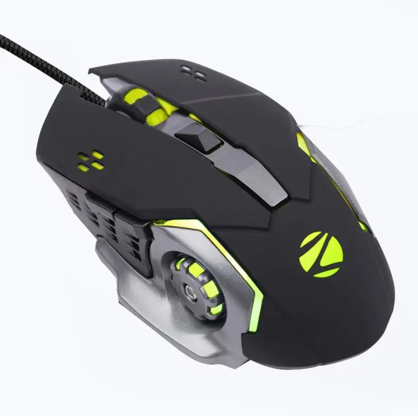 ZEBRONICS Transformer-M2 Premium Wired Gaming Mouse with 4200 DPI, Braided Cable and Ergonomic Design